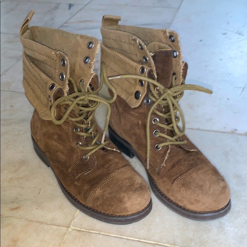 Nine West Suede Lace up Boots